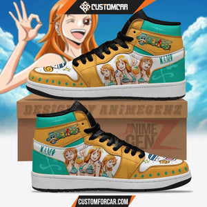 One Piece Nami JD Sneakers Custom Anime Shoes CUSTOMFORCAR