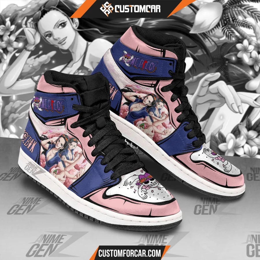 One Piece Nico Robin JD Sneakers Custom Anime Shoes