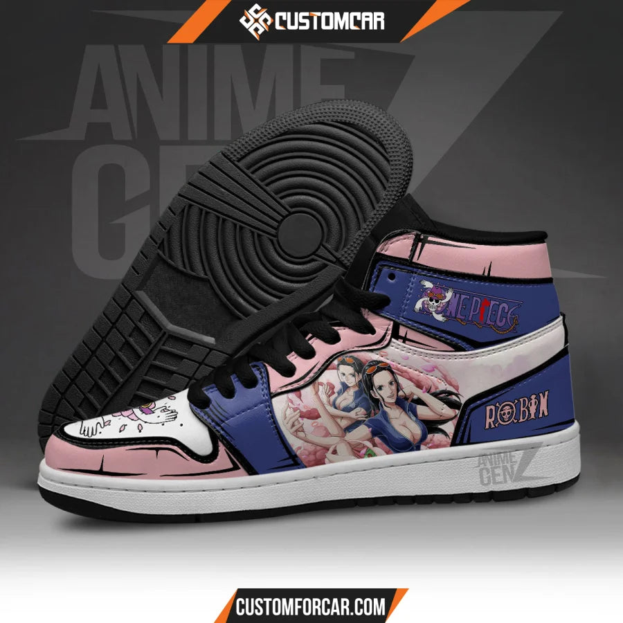 One Piece Nico Robin JD Sneakers Custom Anime Shoes