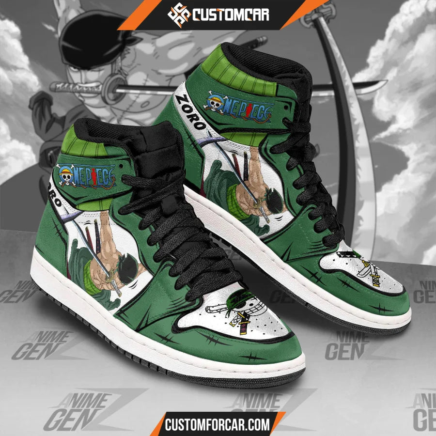 One Piece Roronoa Zoro JD Sneakers Custom Anime Shoes