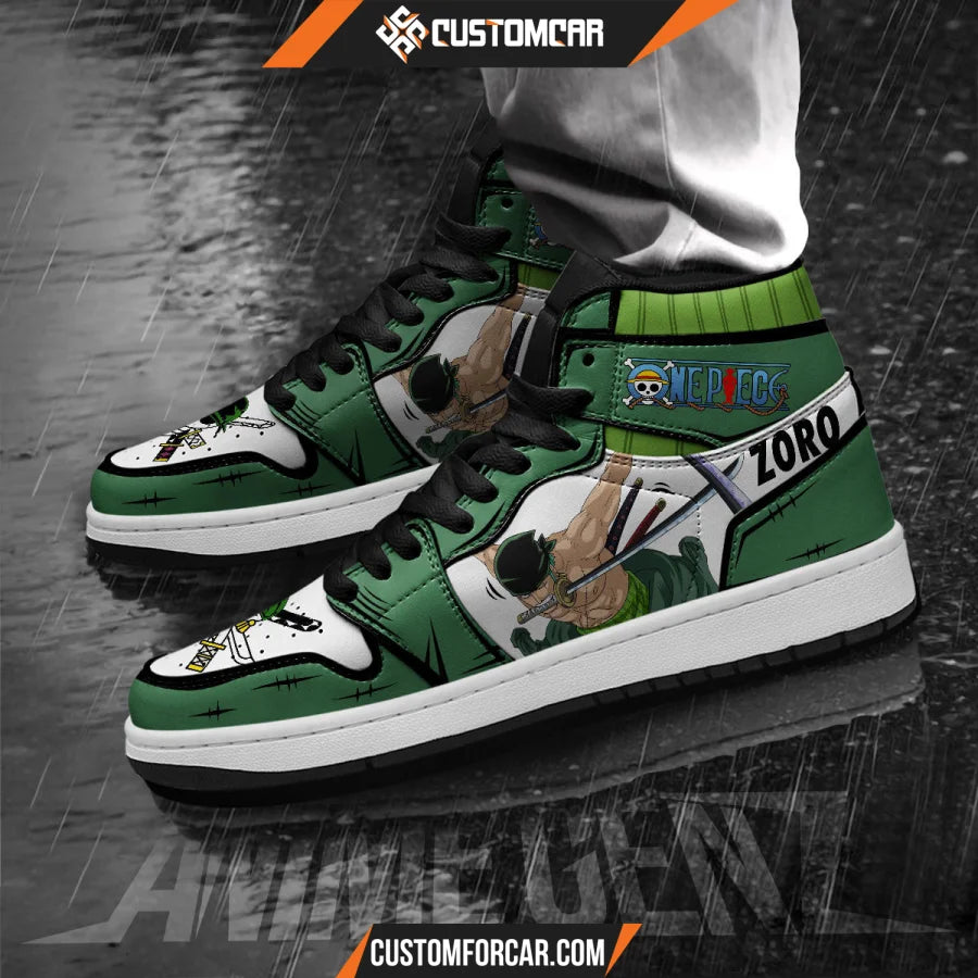 One Piece Roronoa Zoro JD Sneakers Custom Anime Shoes