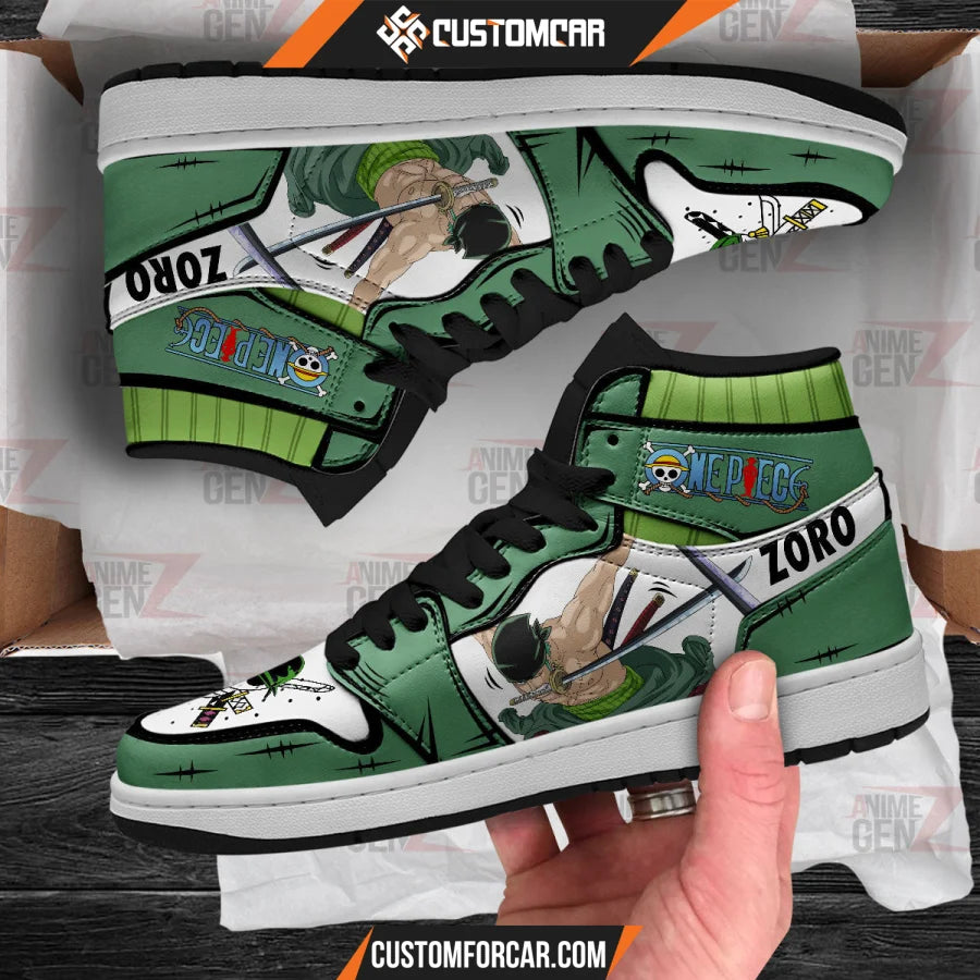 One Piece Roronoa Zoro JD Sneakers Custom Anime Shoes