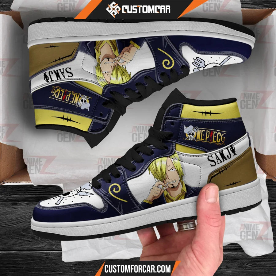 One Piece Sanji JD Sneakers Custom Anime Shoes CUSTOMFORCAR