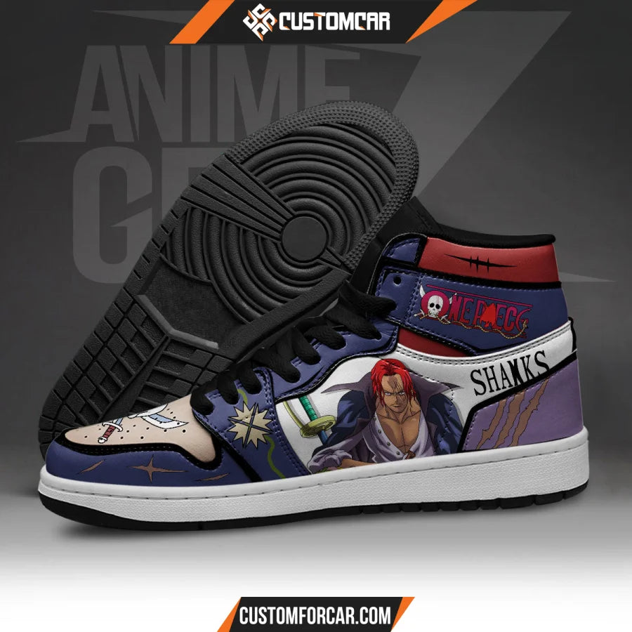 One Piece Shanks Red Hair JD Sneakers Custom Anime Shoes