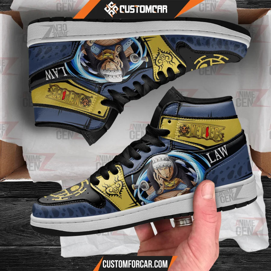 One Piece Trafalgar D. Water Law JD Sneakers Custom Anime