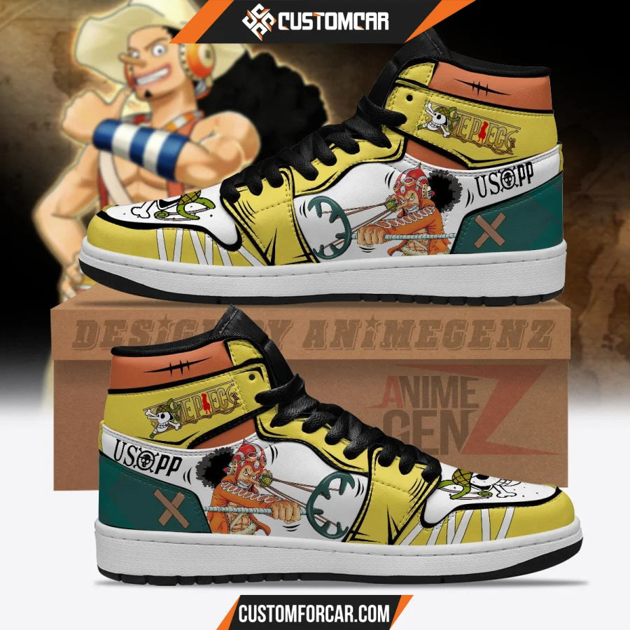 One Piece Usopp JD Sneakers Custom Anime Shoes CUSTOMFORCAR