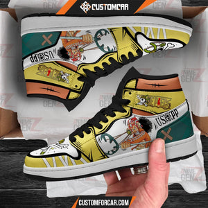 One Piece Usopp JD Sneakers Custom Anime Shoes CUSTOMFORCAR