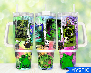 Oogie Boogie The Nightmare Before Christmas Cartoon Personalized 40oz Tumbler With Handle and Straw