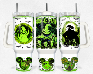 Oogie Boogie The Nightmare Before Christmas Cartoon Personalized 40oz Tumbler With Handle and Straw