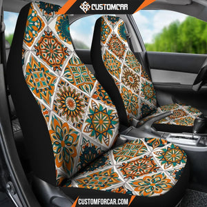 Orange Boho Magical World Car Seat Covers DECORINCAR