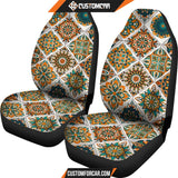 Orange Boho Magical World Car Seat Covers DECORINCAR