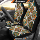 Orange Boho Magical World Car Seat Covers DECORINCAR