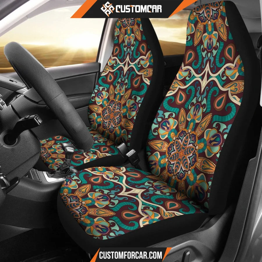 Ornamental Beige Heaven Car Seat Covers DECORINCAR