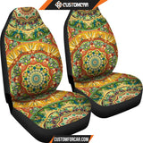 Ornamental Orange Summer Car Seat Covers DECORINCAR