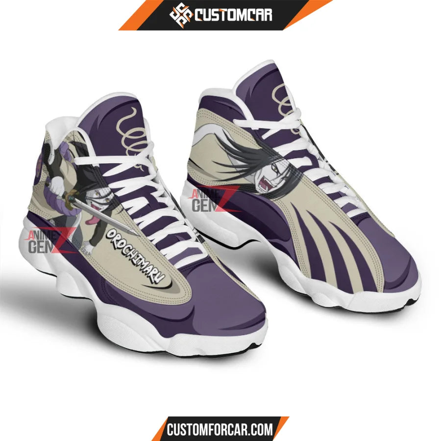 Orochimaru Naruto Anime Air Jordan 13 Sneakers Custom Anime