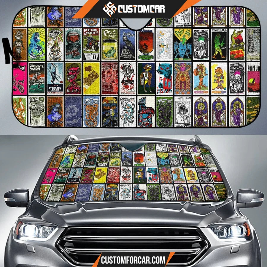 Pearl Jam Car Sun Shade Album Covers Hard Rock Grunge Vedder