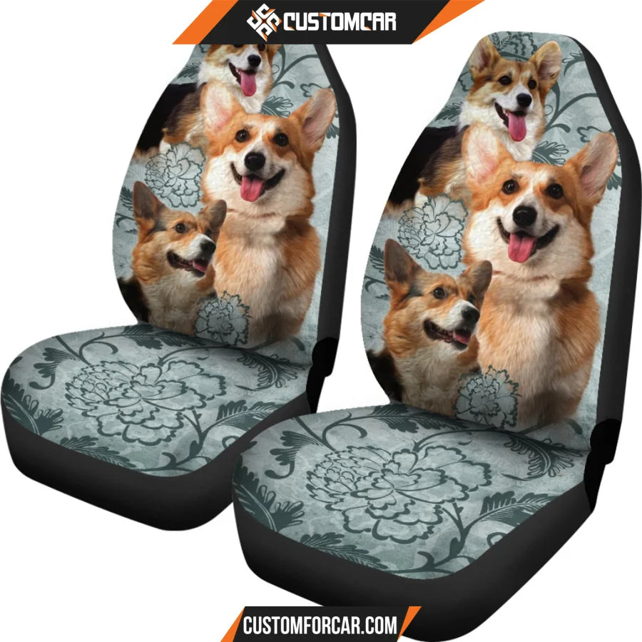 Pembroke Welsh Corgi Car Seat Covers DECORINCAR