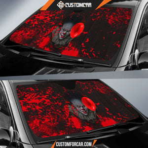 Pennywise IT Car Sun Shade Horror Movie Car Accessories