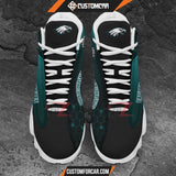 Philadelphia Eagles Air Jordan 13 Sneakers NFL Custom Sport