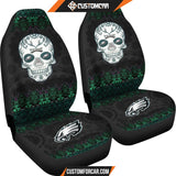 Philadelphia Eagles American Football Club Skull Car Seat