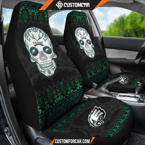 Philadelphia Eagles American Football Club Skull Car Seat