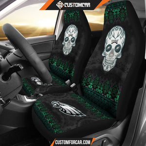 Philadelphia Eagles American Football Club Skull Car Seat