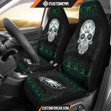 Philadelphia Eagles American Football Club Skull Car Seat
