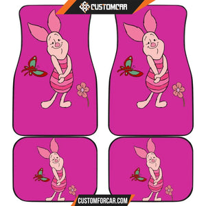 Piglet & Butterfly Funny Cute Cartoon Car Floor Mats R050313