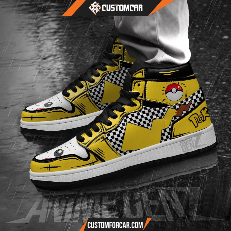 Pikachu JD Sneakers Custom Pokemon Anime Shoes CUSTOMFORCAR