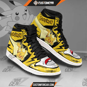 Pikachu JD Sneakers Pokemon Custom Anime Shoes CUSTOMFORCAR