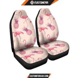Pineapple Flamingo Print Car Seat covers Car Accessoriess 