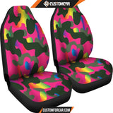 Pink Camouflage Car Seat Covers DECORINCAR