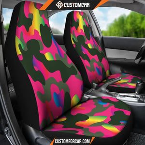 Pink Camouflage Car Seat Covers DECORINCAR