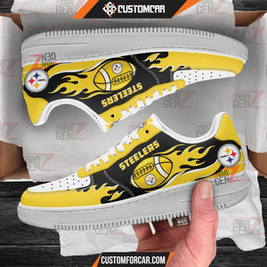 Pittsburgh Steelers Air Sneakers NFL Custom Sports Shoes