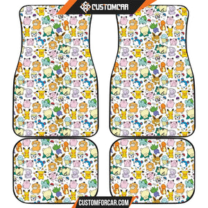 Pokemon Anime Car Floor Mats | Chibi Tiny Pokemon Patterns