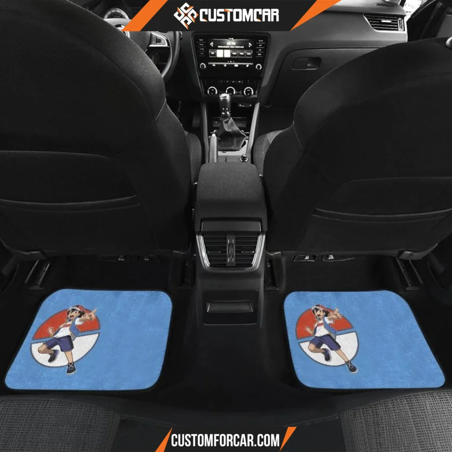 Pokemon Anime Car Floor Mats | Satoshi And Flying Pokemon 