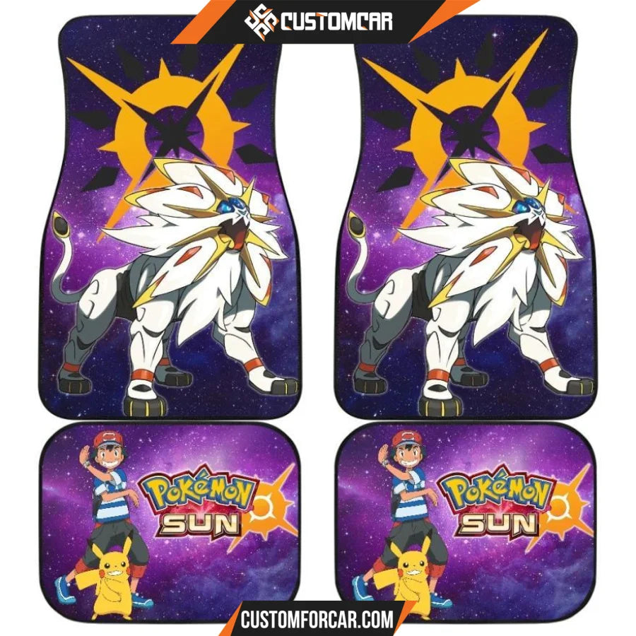 Pokemon Anime Car Floor Mats | Satoshi Pikachu Solgaleo 