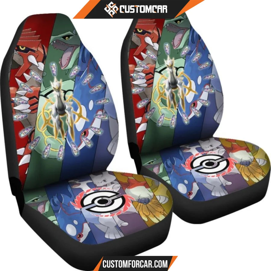 Pokemon Anime Car Seat Covers | Arceus Flying Pokemon 