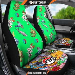 Pokemon Anime Car Seat Covers | Cute Chibi Pokemon Patterns 