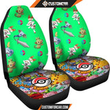 Pokemon Anime Car Seat Covers | Cute Chibi Pokemon Patterns 