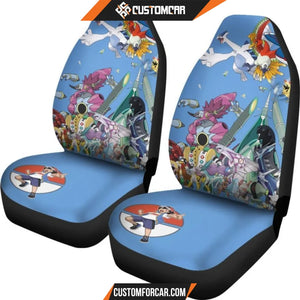 Pokemon Anime Car Seat Covers | Satoshi And Flying Pokemon 