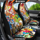 Pokemon Anime Car Seat Covers | Satoshi Fire And Water 