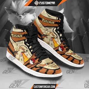 Pokemon Arcanine JD Sneakers Custom Anime Shoes CUSTOMFORCAR