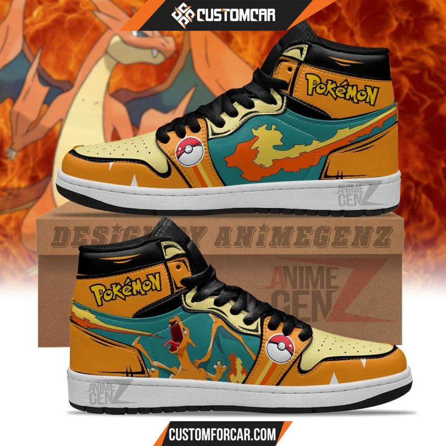 Pokemon Charizard JD Sneakers Custom Pokemon Anime Shoes