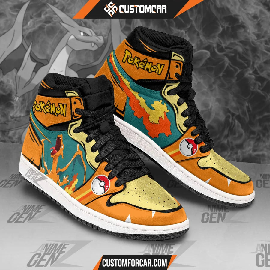 Pokemon Charizard JD Sneakers Custom Pokemon Anime Shoes