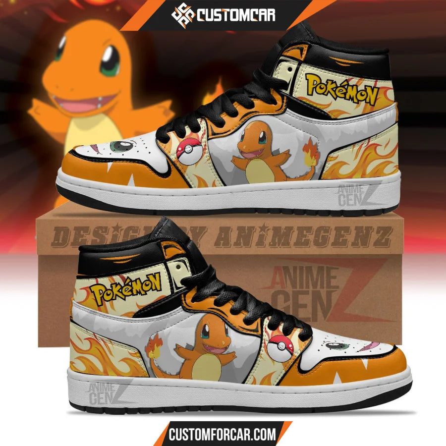 Pokemon Charmander JD Sneakers Custom Pokemon Anime Shoes