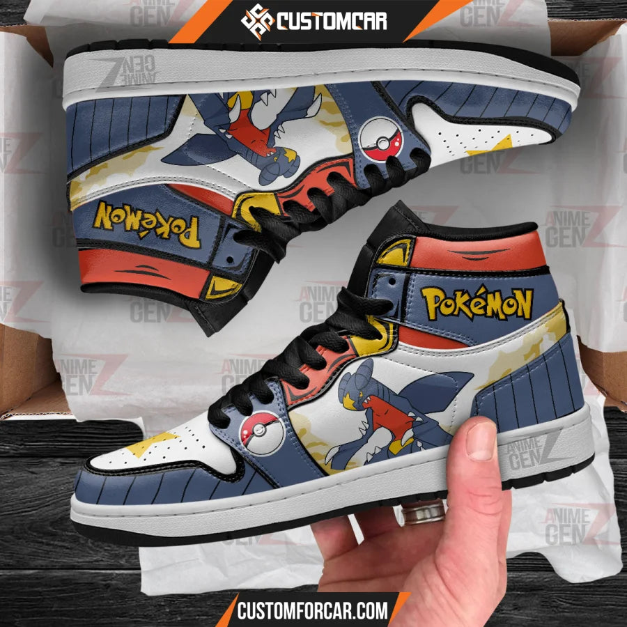 Pokemon Garchomp JD Sneakers Custom Pokemon Anime Shoes