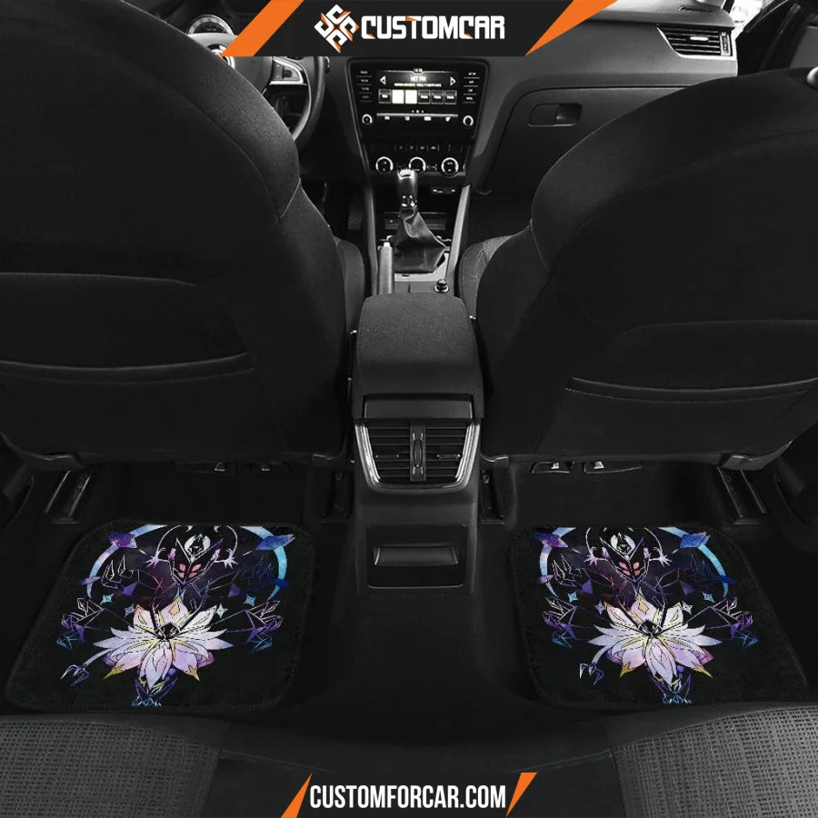 Pokemon Moon And Sun in Black theme Car Floor Mats R050310 -