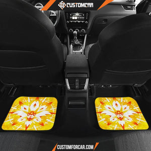 Pokemon Moon Sun Yellow theme Car Floor Mats R050310 - Front