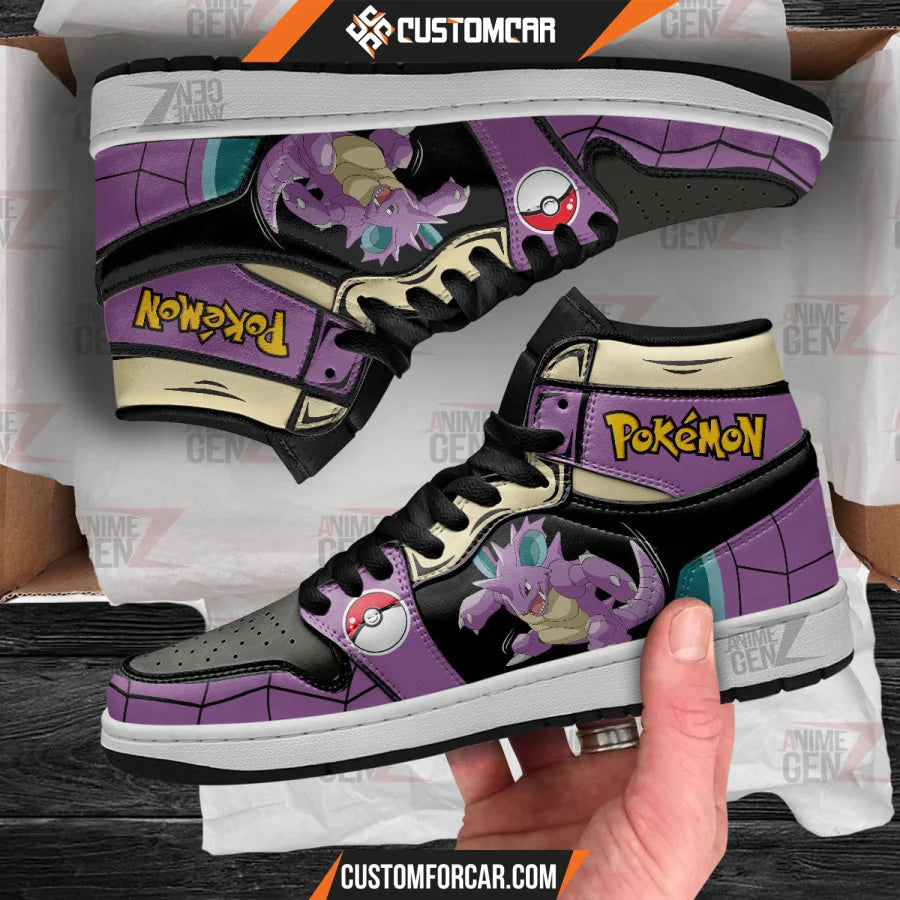 Pokemon Nidoking JD Sneakers Custom Pokemon Anime Shoes